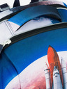 BAAGL  Modrý školní set - aktovka, penál, sáček Baagl Shelly Space Shuttle