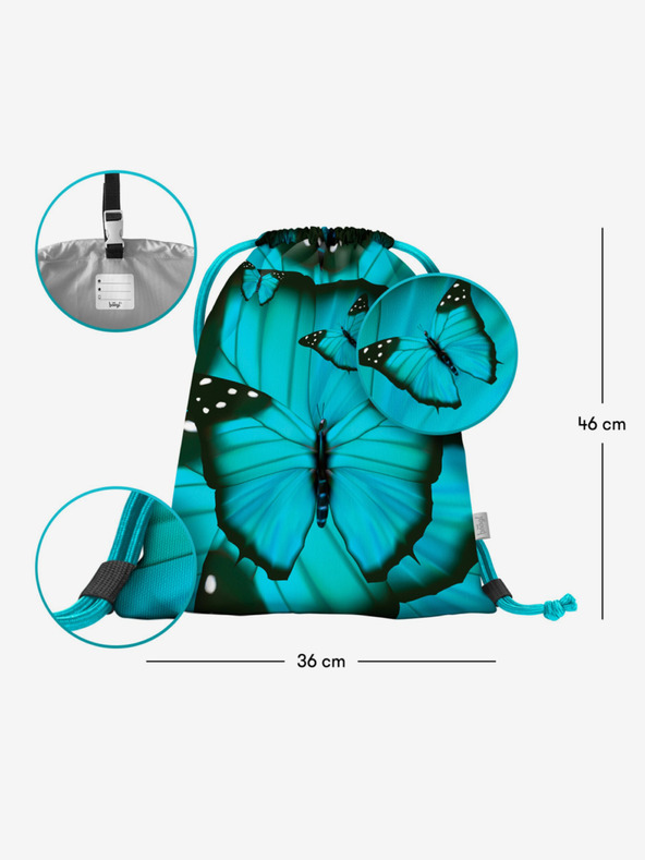 BAAGL  Modrý vak Baagl Butterfly