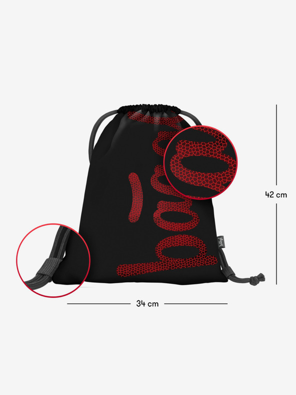 BAAGL  Černý vak Baagl Skate Red