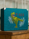 BAAGL  Zelený skládací školní kufřík s kováním Baagl T-Rex