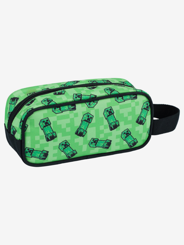 BAAGL  Zelený penál Baagl Minecraft Creeper