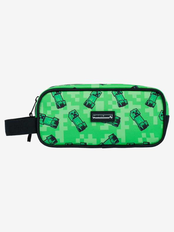 BAAGL  Zelený penál Baagl Minecraft Creeper