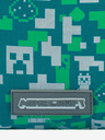 BAAGL  Zelený vak Baagl Minecraft Silver Creeper