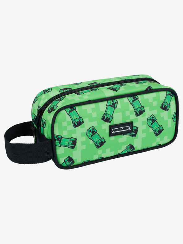 BAAGL  Zelený školní set - penál, sáček Baagl Minecraft 2 Creeper