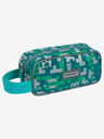 BAAGL  Zelený školní set - penál, sáček Baagl Minecraft 2 Silver Creeper