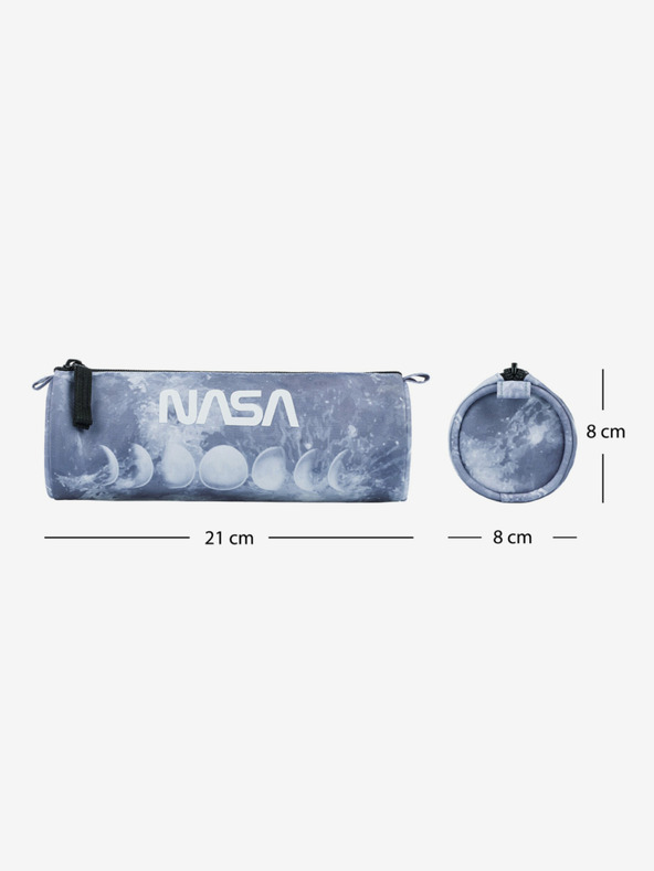 BAAGL  Šedý studentské pouzdro Baagl NASA Grey