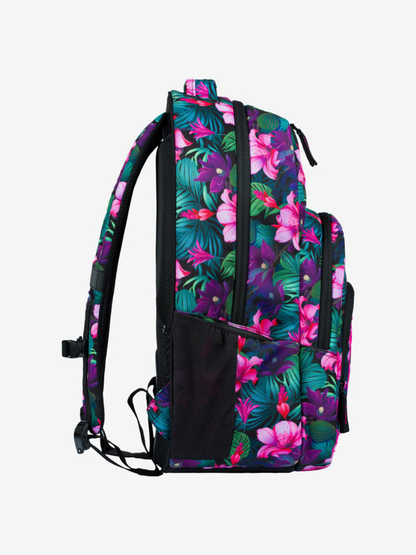 BAAGL  Růžový květovaný batoh Baagl Coolmate Paradise