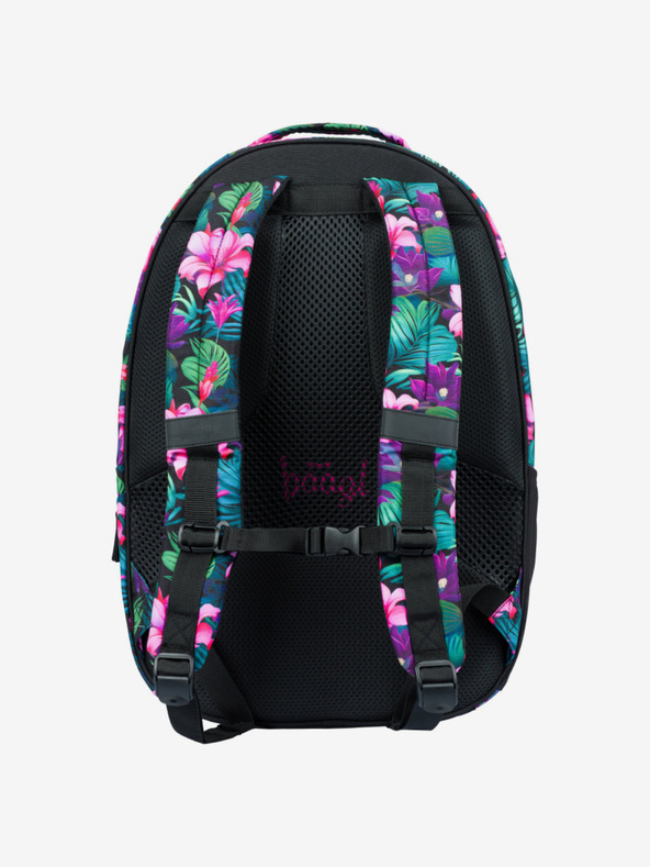 BAAGL  Růžový květovaný batoh Baagl Coolmate Paradise