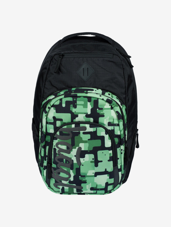 BAAGL  Černý školní set - batoh, penál, sáček Baagl Coolmate Green