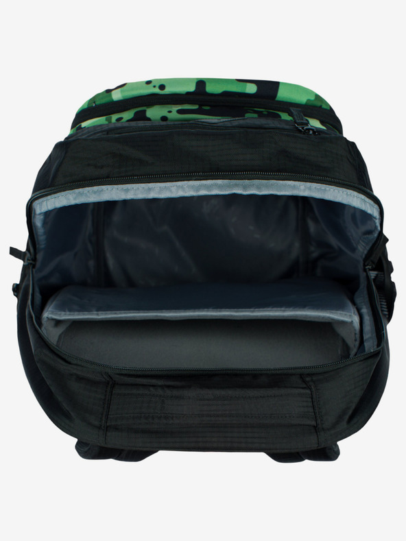 BAAGL  Černý školní set - batoh, penál, sáček Baagl Coolmate Green
