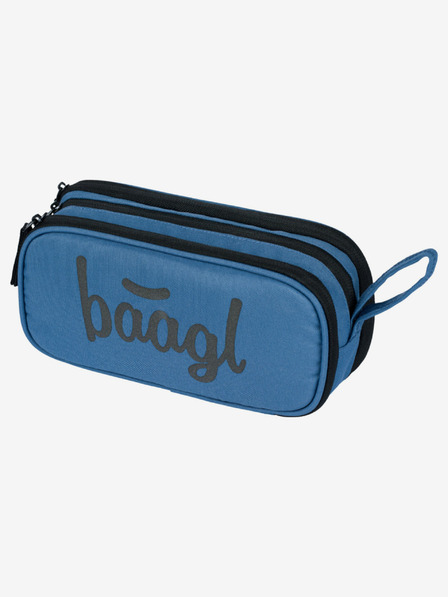 BAAGL  Modrý školní set - batoh, penál, sáček Baagl Coolmate Ocean Blue