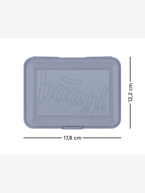BAAGL  Modrý box na svačinu Baagl Dust Blue