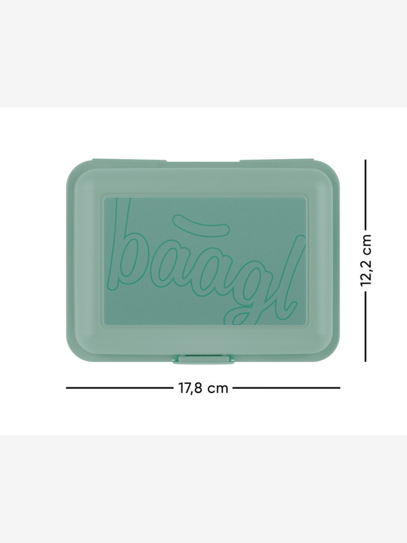 BAAGL  Zelený box na svačinu Baagl Green