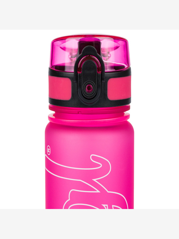 BAAGL  Růžová tritanová láhev na pití logo - růžová, 500 ml Baagl
