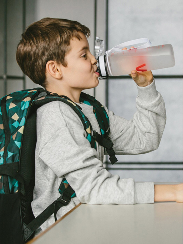 BAAGL  Bílá tritanová láhev na pití nasa, 500 ml Baagl