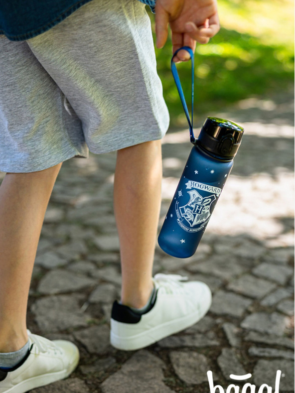 BAAGL  Modrá tritanová láhev na pití harry potter bradavice, 500 ml Baagl