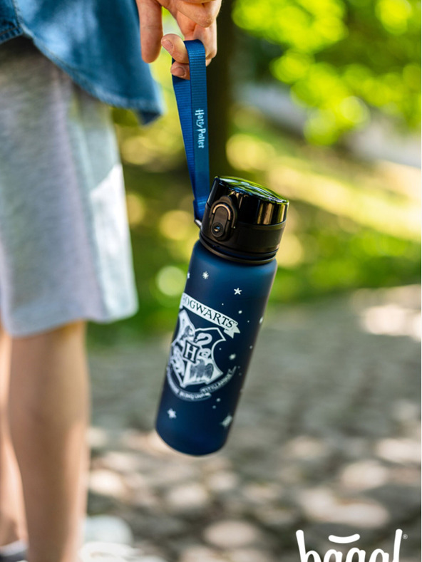 BAAGL  Modrá tritanová láhev na pití harry potter bradavice, 500 ml Baagl