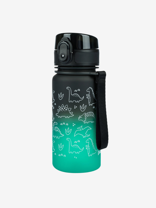 BAAGL  Zelená tritanová láhev na pití gradient dino, 350 ml Baagl