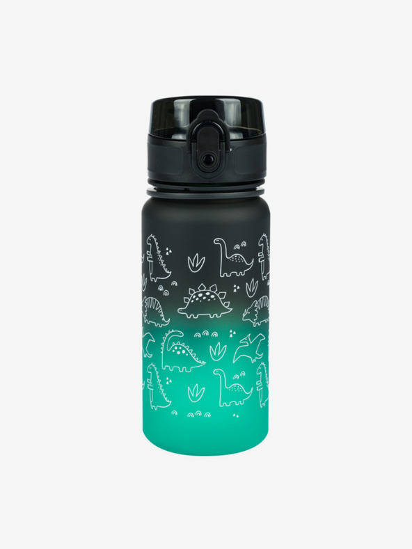 BAAGL  Zelená tritanová láhev na pití gradient dino, 350 ml Baagl