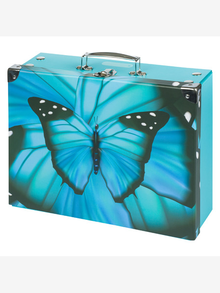 BAAGL  BAAGL Skládací školní kufřík Butterfly s kováním BAAGL
