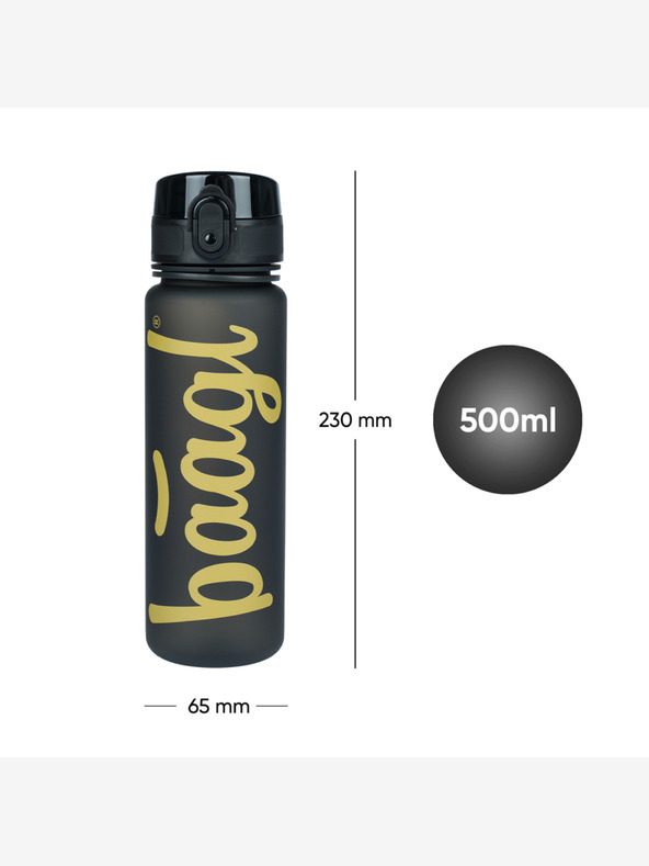 BAAGL  BAAGL Tritanová láhev na pití Logo Gold, 500 ml BAAGL