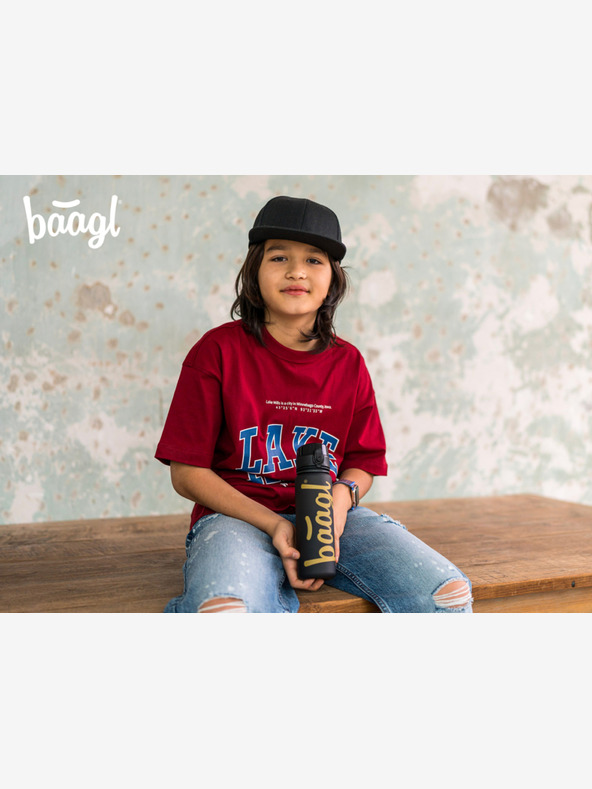 BAAGL  BAAGL Tritanová láhev na pití Logo Gold, 500 ml BAAGL
