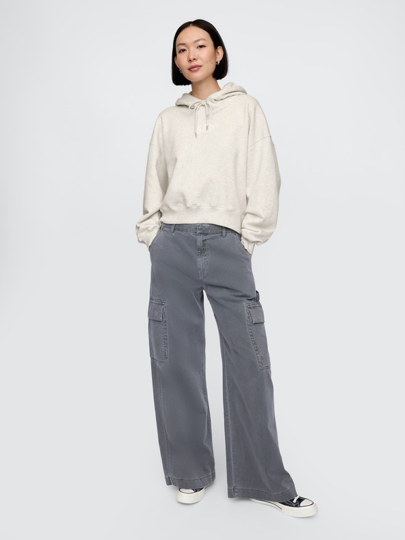 GAP Crop mikina s logem Gap