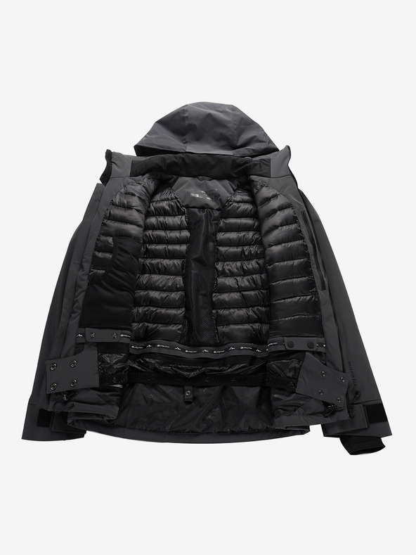 ALPINE PRO Pánská lyžařská bunda s membránou ptx snow ALPINE PRO REAS dk.true gray