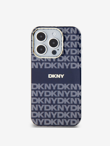 DKNY PC/TPU Repeat Pattern Tonal Stripe Magsafe Zadní Kryt pro iPhone 15 Pro Max Blue DKNY