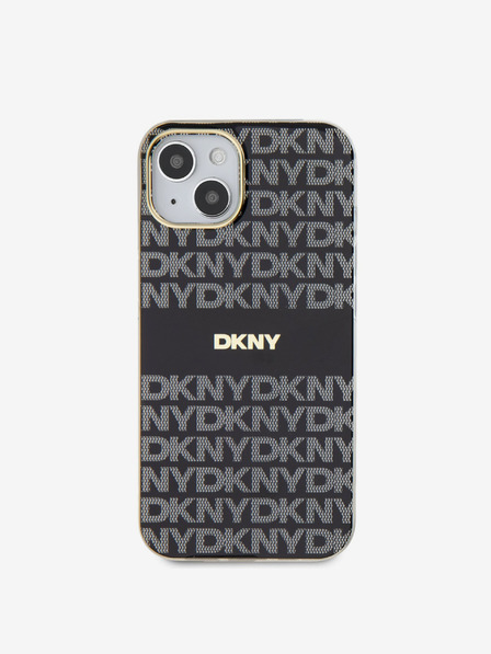 DKNY PC/TPU Repeat Pattern Tonal Stripe Magsafe Zadní Kryt pro iPhone 14 Black DKNY