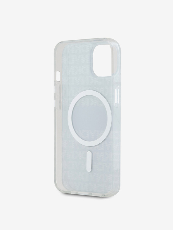 DKNY PC/TPU Repeat Pattern Tonal Stripe Magsafe Zadní Kryt pro iPhone 14 Black DKNY
