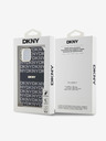 DKNY PC/TPU Repeat Pattern Tonal Stripe Magsafe Zadní Kryt pro iPhone 14 Black DKNY