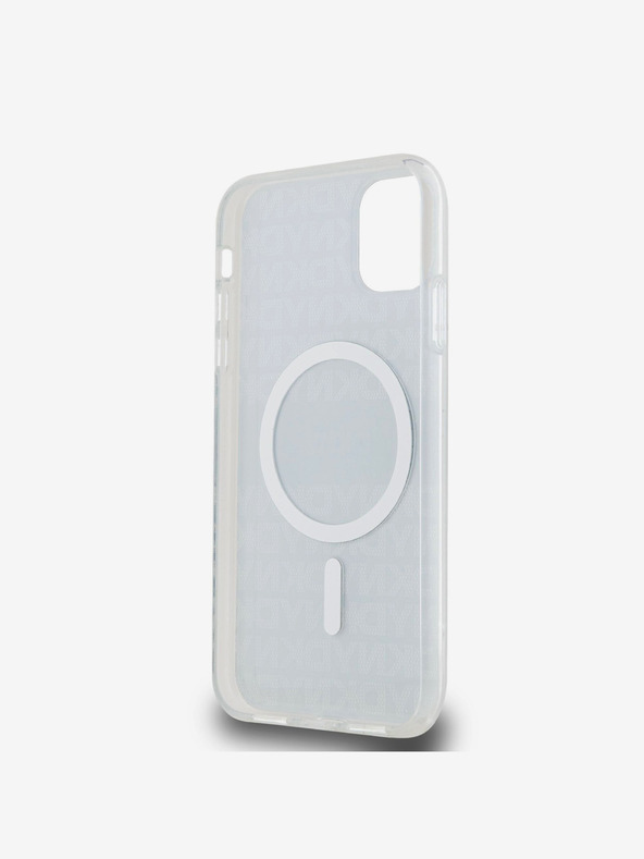 DKNY PC/TPU Repeat Pattern Tonal Stripe Magsafe Zadní Kryt pro iPhone 11 Beige DKNY
