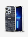 DKNY PC/TPU Repeat Pattern Tonal Stripe Magsafe Zadní Kryt pro iPhone 14 Pro Black DKNY