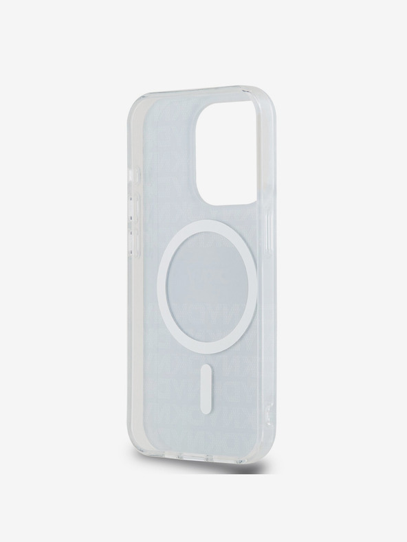 DKNY PC/TPU Repeat Pattern Tonal Stripe Magsafe Zadní Kryt pro iPhone 14 Pro Black DKNY