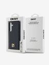 DKNY DKNY PU Leather Repeat Pattern Stack Logo Magsafe Zadní Kryt pro Samsung Galaxy S24+ Black