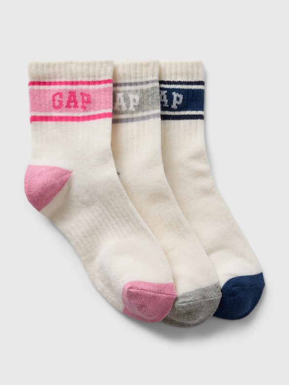 GAP Dětské ponožky s logem 3 páry GAP