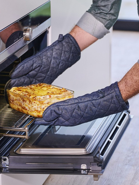 Mepal Skleněný úložný box na potraviny Mepal EasyClip 1500 ml