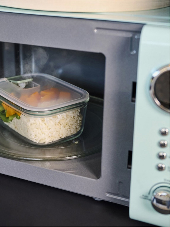 Mepal Skleněný úložný box na potraviny Mepal EasyClip 1500 ml