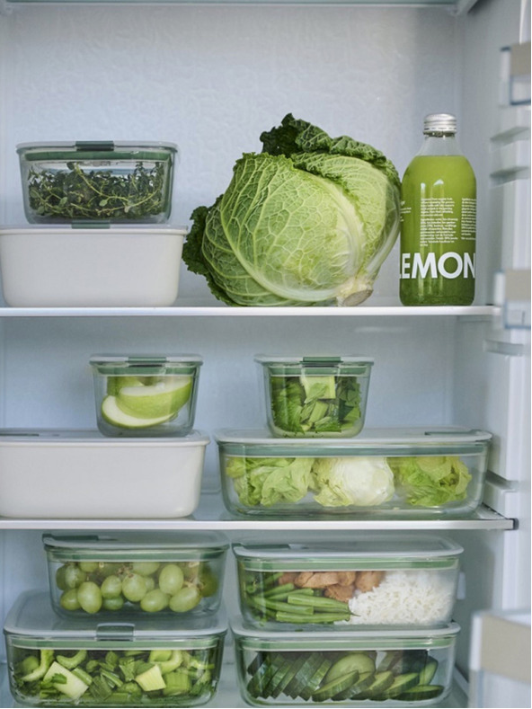 Mepal Bílý úložný box na potraviny Mepal EasyClip 1500 ml