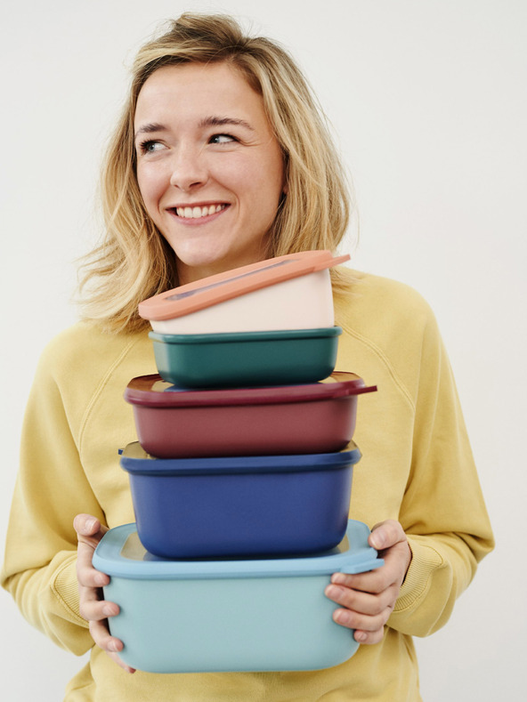 Mepal Světle zelená mísa Mepal Cirqula Rectangular 1500 ml