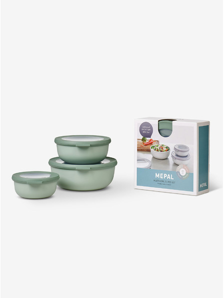 Mepal Sada tří misek ve světle zelené barvě Mepal Cirqula 350+750+1250 ml