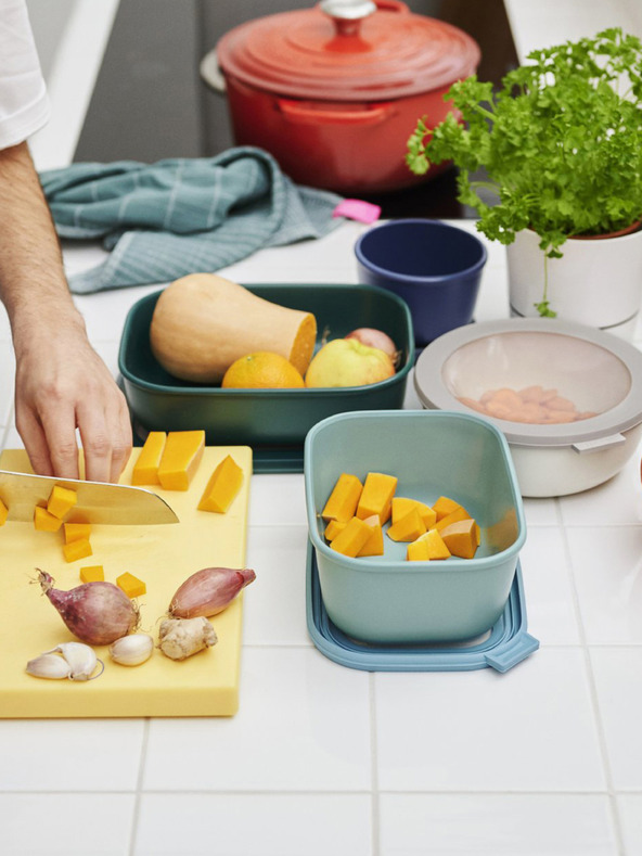 Mepal Světle modrá mísa Mepal Cirqula Rectangular 1000 ml