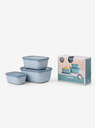 Mepal Světle modrý set misek Mepal Cirqula Rectangular 750 +1500 + 3000 ml