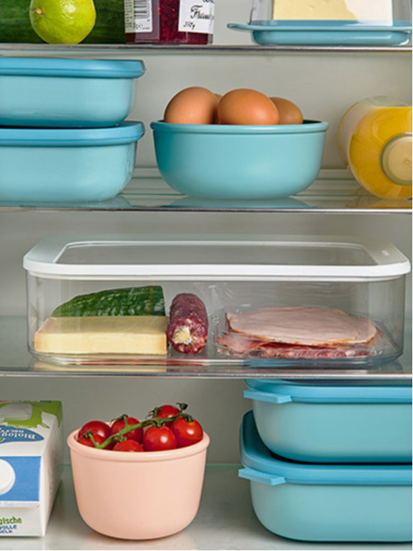 Mepal Světle zelený set misek Mepal Cirqula Rectangular 750 +1500 + 3000 ml