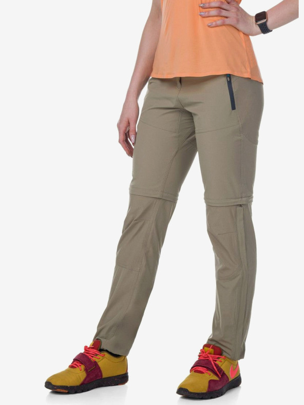 Kilpi Béžové dámské outdoorové kalhoty Kilpi HOSIO