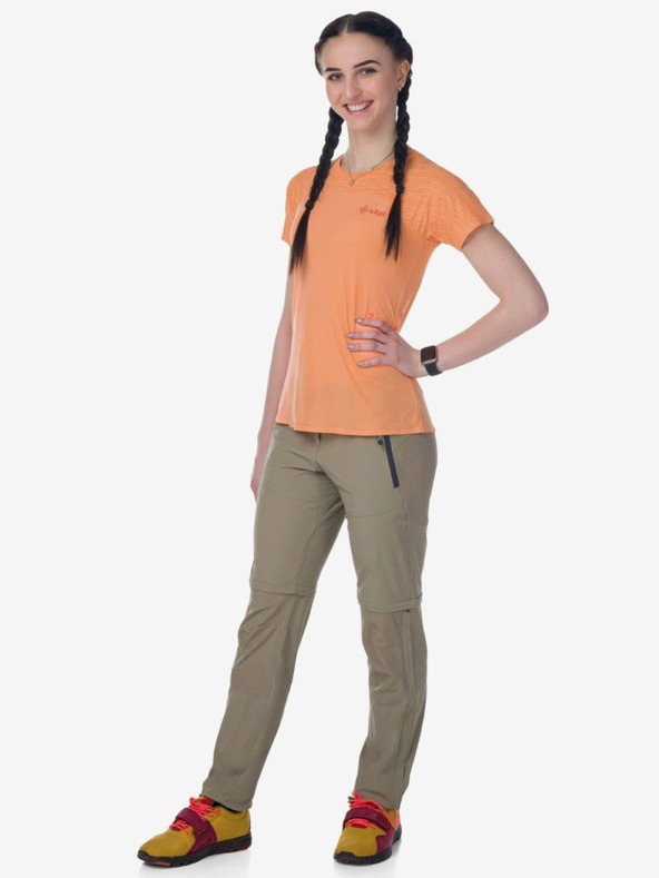 Kilpi Béžové dámské outdoorové kalhoty Kilpi HOSIO