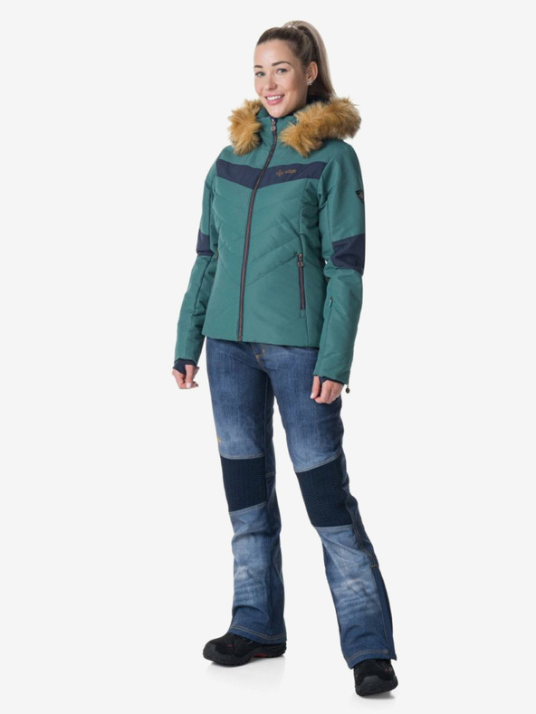 Kilpi Modré dámské softshellové lyžařské kalhoty Kilpi JEANSO