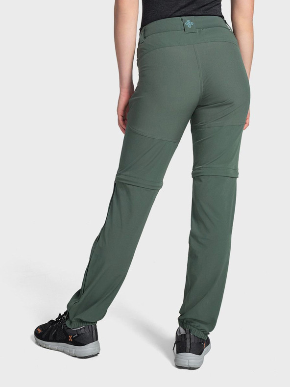 Kilpi Tmavě zelené dámské outdoorové kalhoty Kilpi HOSIO