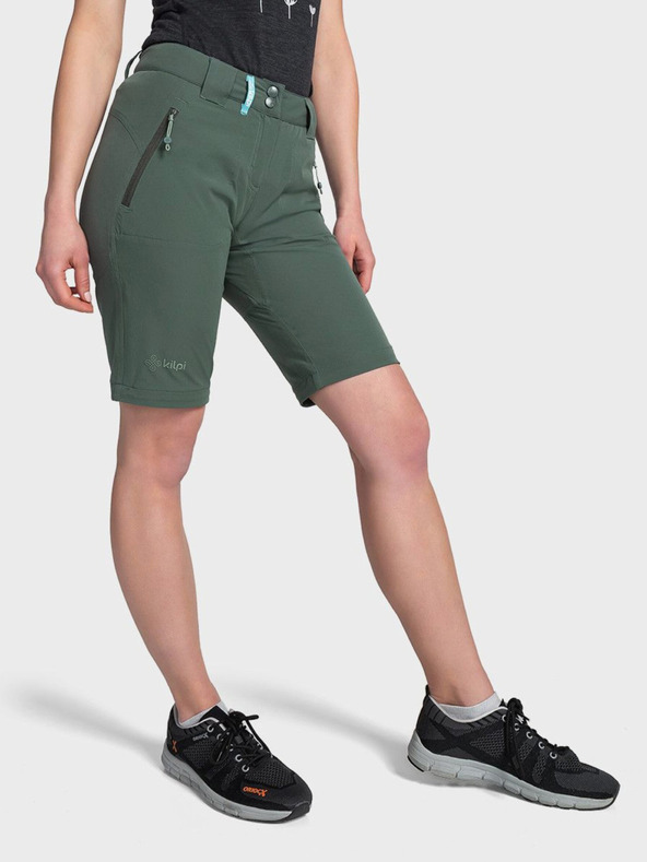 Kilpi Tmavě zelené dámské outdoorové kalhoty Kilpi HOSIO